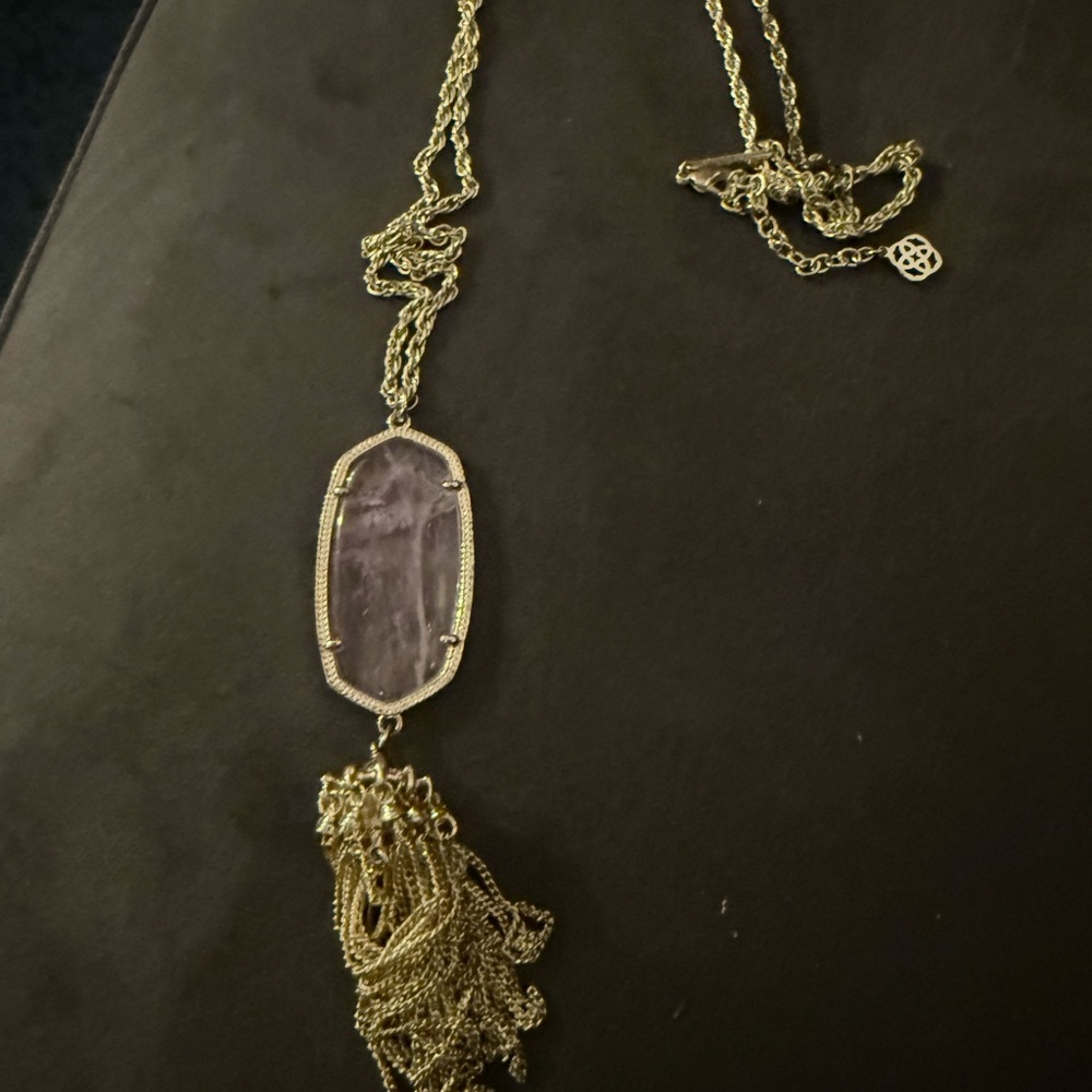 Kendra Scott Rayne Necklace in Amethyst